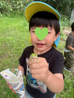 かえる見つけたーーー！